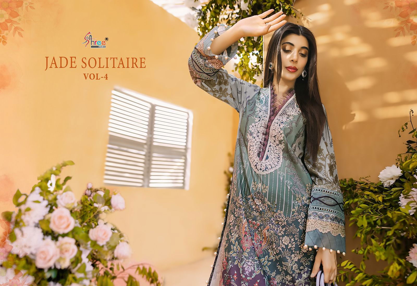 Jade Solitaire Vol 4 Pure Cotton Pakistani Suits Catalog
